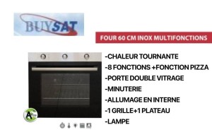 four 60 cm multifonctions inox